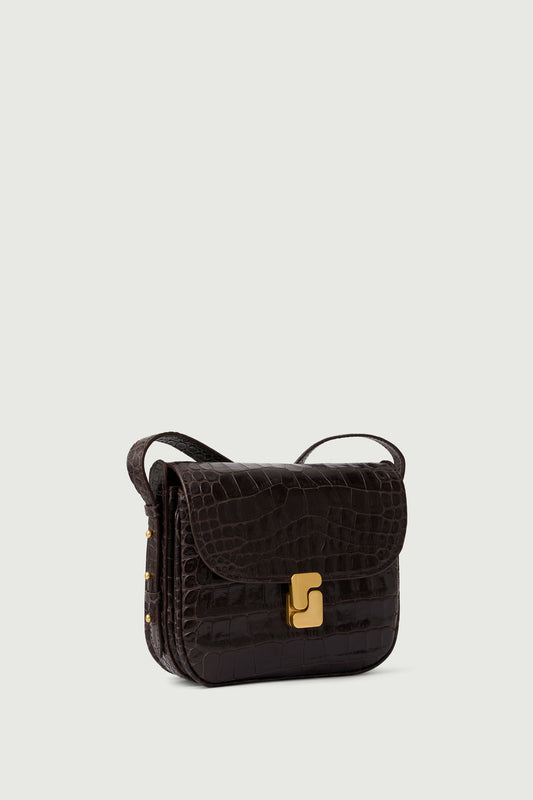 Sac Bellissima Mini - Marron Foncé - Cuir - Femme