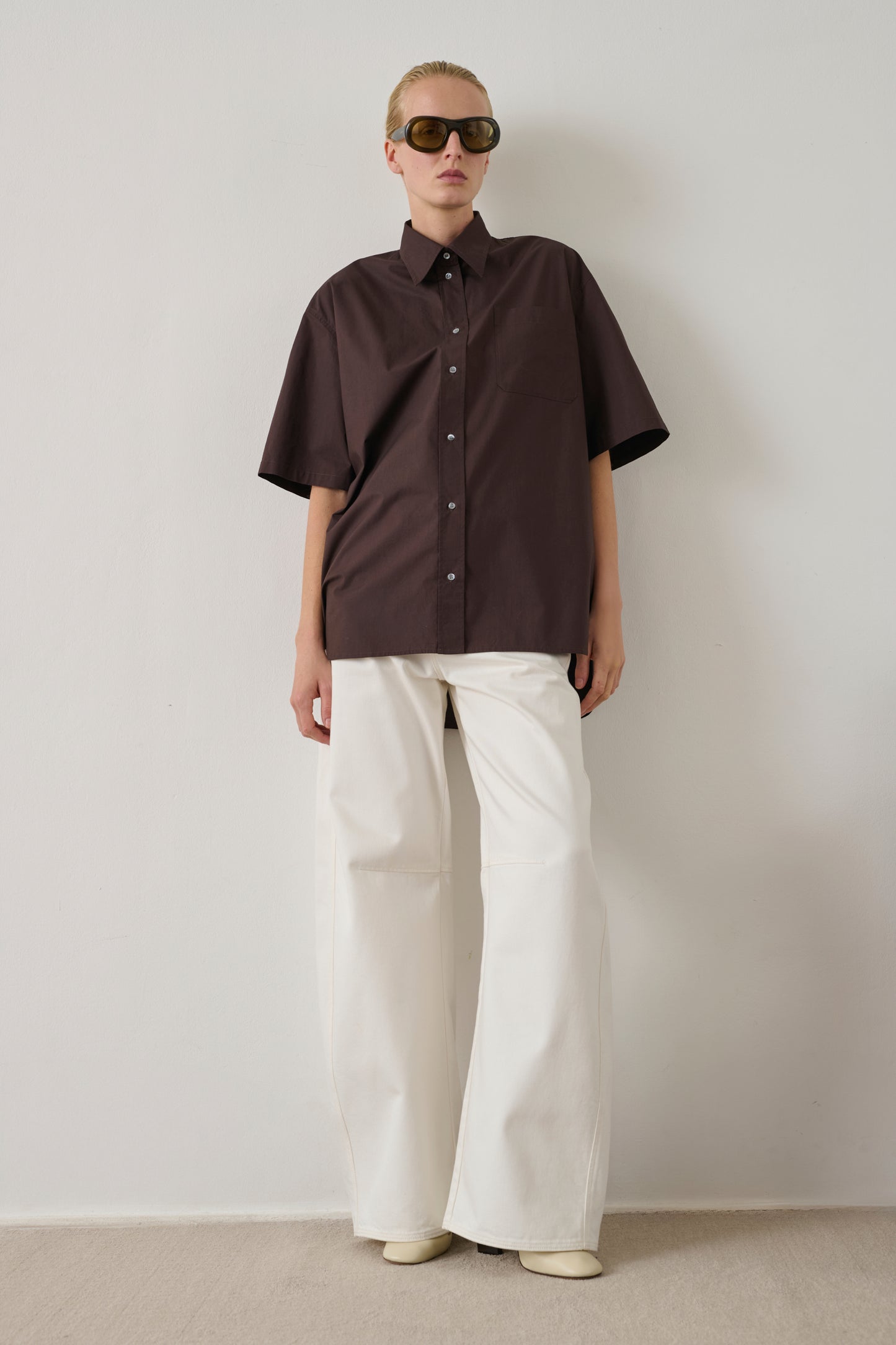 Chemise Bobbie - Marron Foncé - Coton - Femme